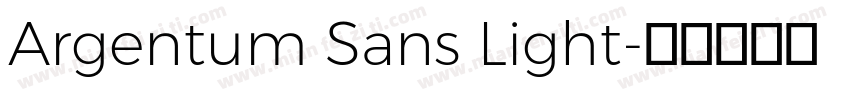 Argentum Sans Light字体转换